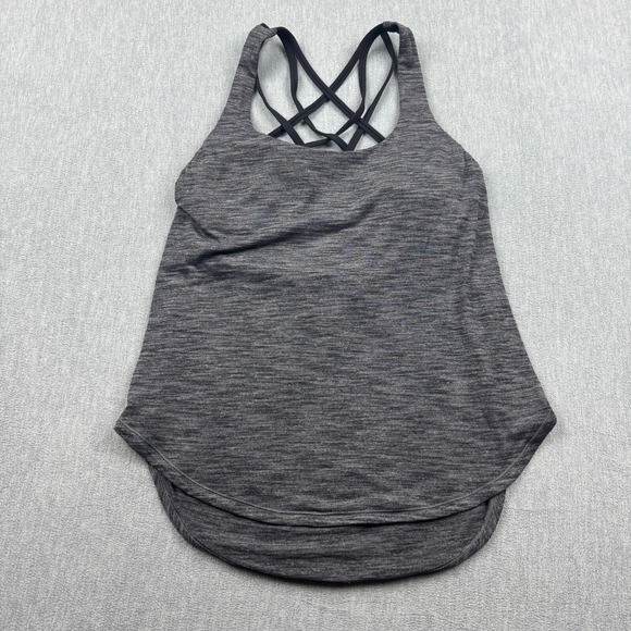 lululemon athletica Tops - Lululemon Tank Top Womens 8 Gray Free To Be Serena Built In‎ Sports Bra Padded